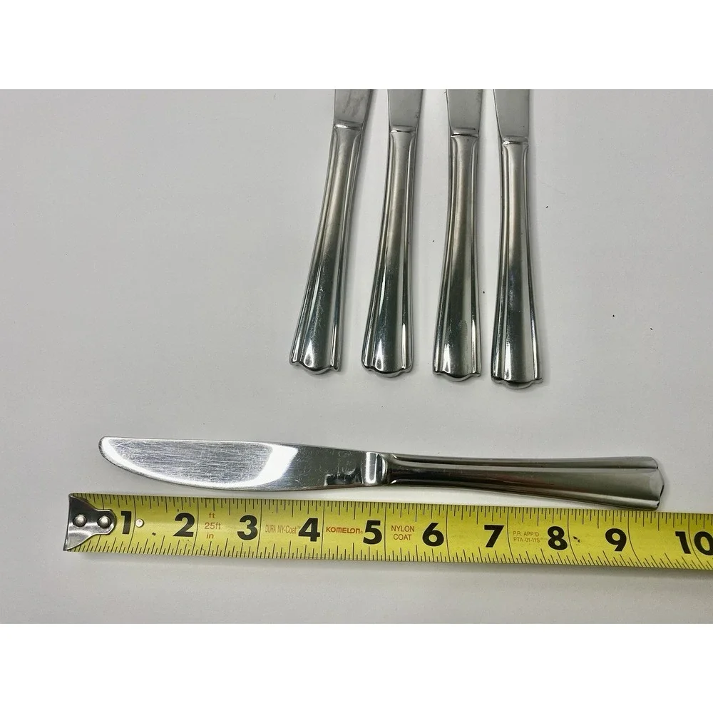 Hampton Silversmith 18/10 ELANA Stainless Dinner Knives Lot Of 5
